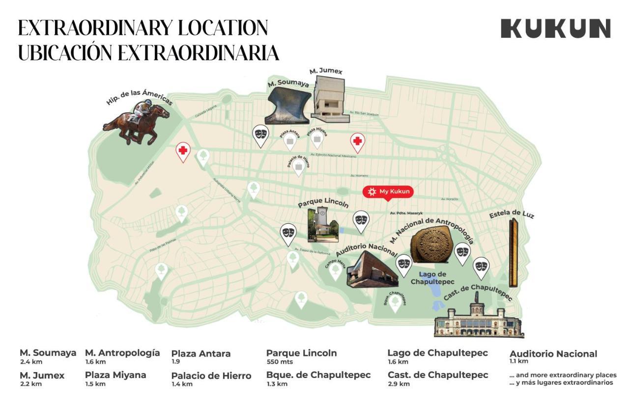 Appartamento Casa Masaryk By Kukun Città del Messico Esterno foto